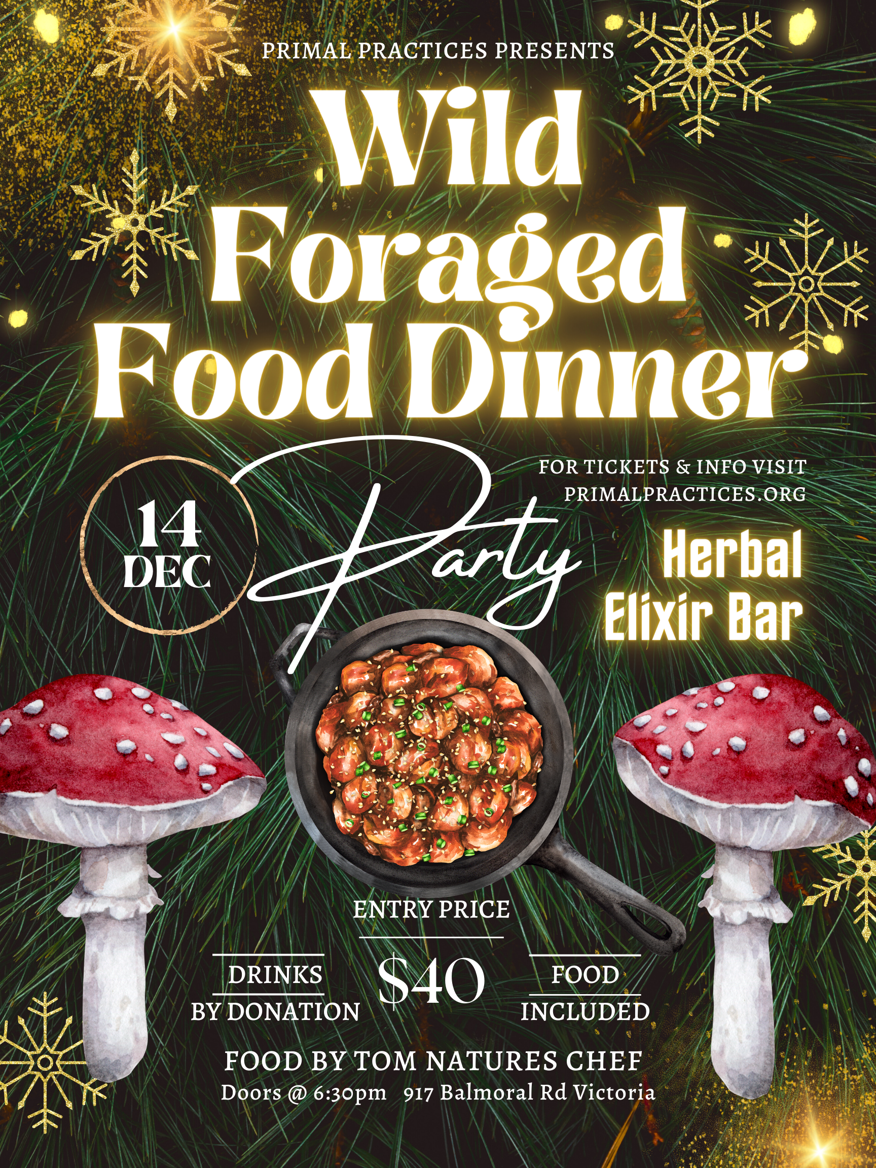 Wild Foraged Food Dinner & Party!