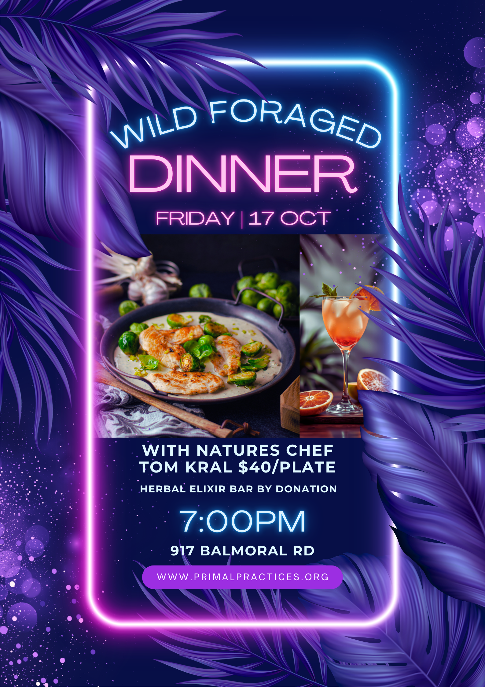 October Wild Foraged Dinner