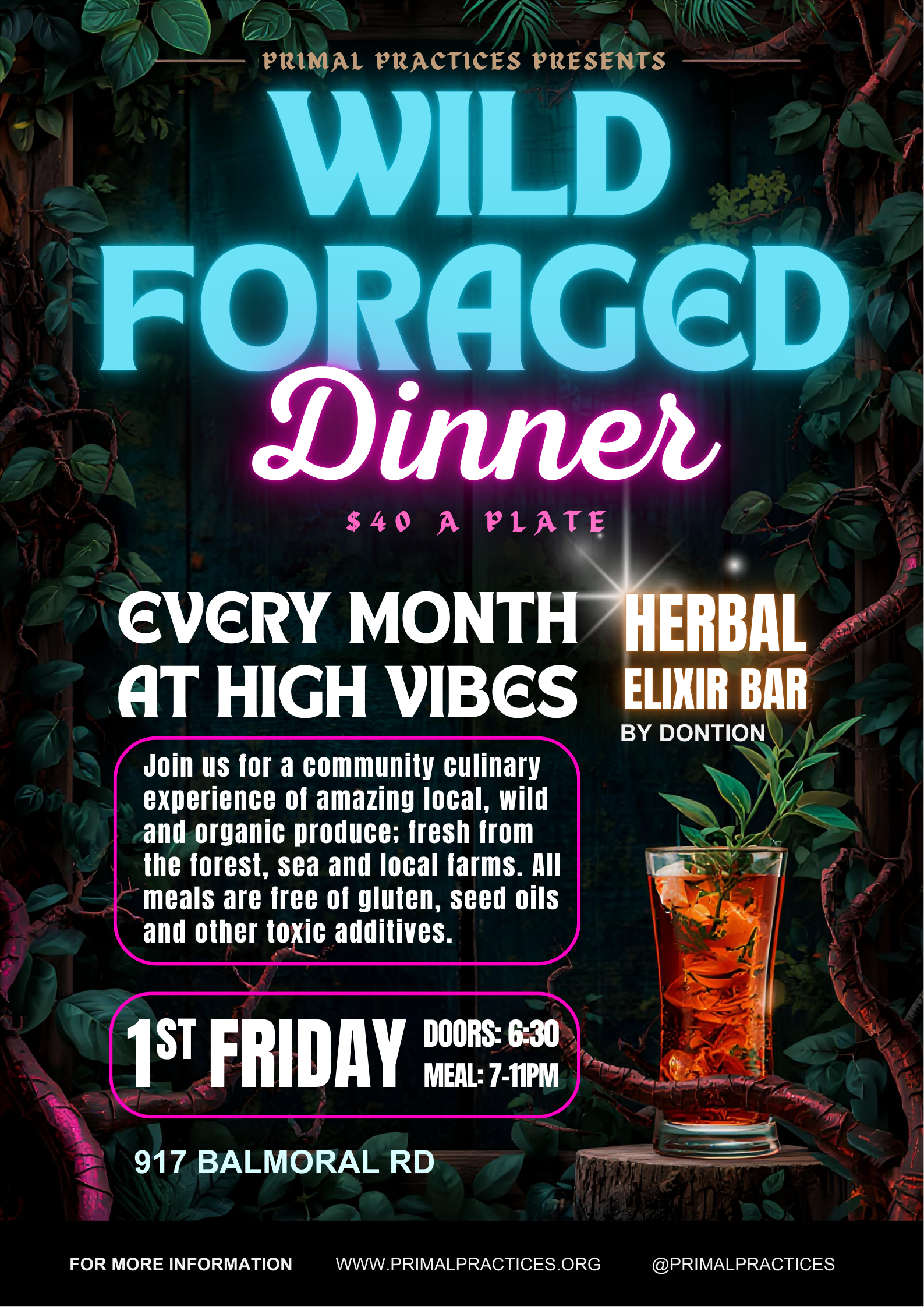 Monthly Wild Food Dinner